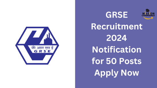 Embark on a career journey with GRSE Recruitment 2024 for 50 posts in 2024 is live. Seize the opportunity and apply now for a chance to shape your professional future.