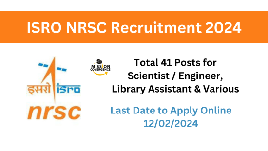 Explore exciting opportunities at ISRO NRSC Recruitment 2024! 41 Engineer Vacancies available. Apply now for a rewarding career.