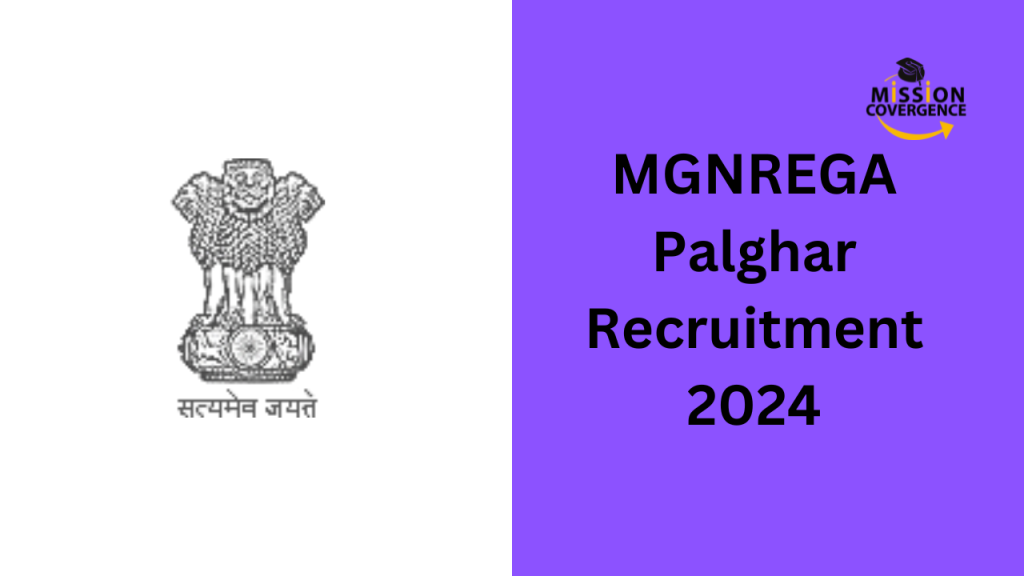 MGNREGA Palghar Recruitment 2024, 100 Resource Person Vacancy