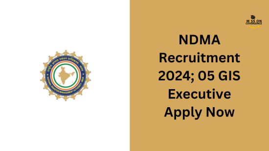 NDMA Recruitment 2024, 05 GIS Executive, Apply Now