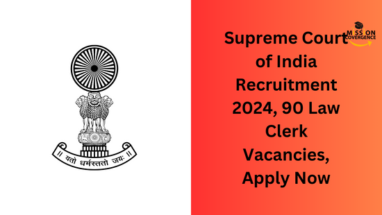 Explore exciting opportunities at Supreme Court of India Recruitment 2024! Apply for 90 Law Clerk Vacancies now. Don't miss your chance to make a difference in the legal arena. Apply today