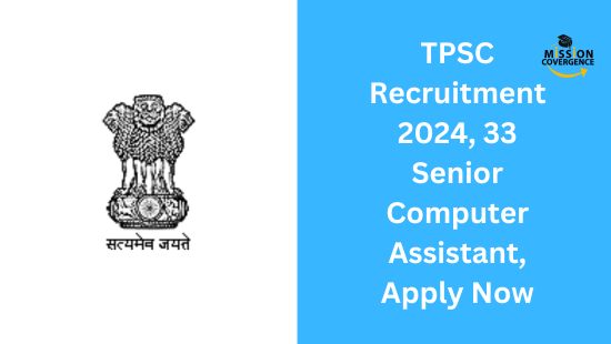 Explore exciting opportunities with TPSC Recruitment 2024! Apply for 33 Senior Computer Assistant Vacancies. Join us in shaping the future. Apply Now.