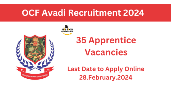 Join OCF Avadi Recruitment 2024! 35 Apprentice Vacancies available. Apply now for an exciting opportunity in the meat industry. Grow your skills and career today!