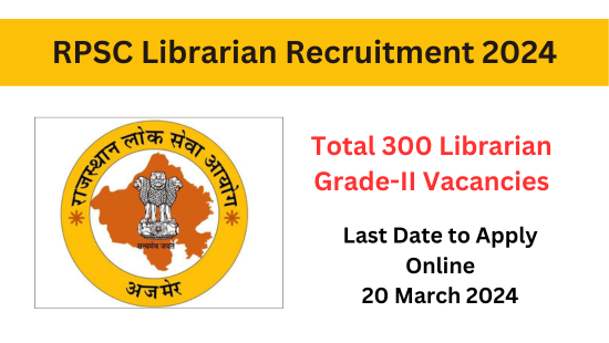 Unlock a rewarding career! RPSC Librarian Recruitment 2024 offers 300 vacancies. Embrace your passion for books and knowledge. Apply now to shape the future. Don't miss this opportunity.