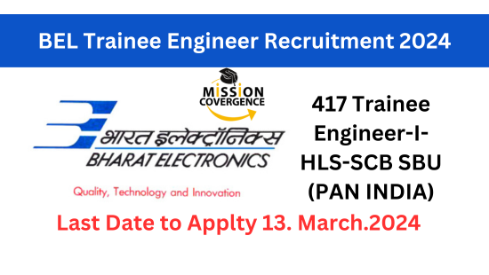 Looking for a career in engineering? Don't miss out on the BEL Trainee Engineer Recruitment 2024 with 417 vacancies! Apply now and kickstart your career!