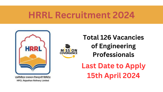 HRRL Recruitment 2024 for 126 Posts, Apply Now